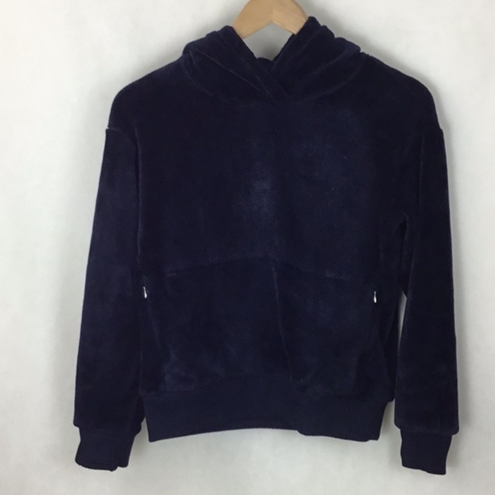 Girl’s ATHLETA GIRL Navy Velvet Hoodie